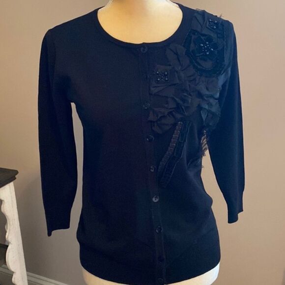 NWT August Silk Cardigan Sweater(size small) - Picture 1 of 9